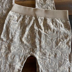 New Tan and Black Pattern Leggings